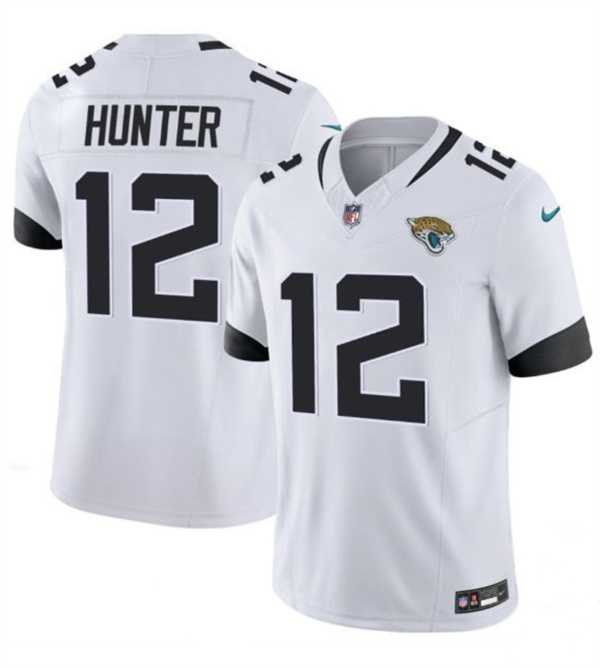 Men & Women & Youth Jacksonville Jaguars #12 Travis Hunter White 2025 Draft F.U.S.E. Vapor Untouchable Limited Stitched Jersey